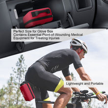 Load image into Gallery viewer, Homstockplus First Aid Kit, Trauma Kit with Labelled Compartments Molle System for Car, Hiking, Backpacking, Camping, Traveling, and Cycling