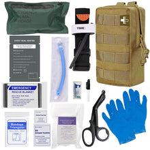 Load image into Gallery viewer, Homestockplus IFAK Trauma Kit,Emergency IFAK First Aid Kit with CAT Tourniquet,Chest Seals, Israeli Bandage for Emergency Treatment Care Trauma Kit…