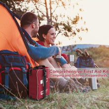 Load image into Gallery viewer, Homestockplus 2021 New Pro First Aid Kit with Labelled Compartments Molle System for Car, Hiking, Backpacking, Camping, Traveling, and Cycling…