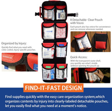 Load image into Gallery viewer, SUPERFALCONRESCUE 418-Piece First Aid Kit for Home, Travel, Camping, Hiking &amp; Outdoor Emergencies, Tear-Resistant Survival Kits for Business, Vehicle &amp; School, Multi-Use Emergency Medical Supplies
