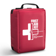 Homstockplus First Aid Kit, Trauma Kit with Labelled Compartments Molle System for Car, Hiking, Backpacking, Camping, Traveling, and Cycling