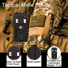 Load image into Gallery viewer, Emergency Trauma Kit with CAT Tourniquet, Emergency Treatment Care EMT First Aid Kit 【BLACK】
