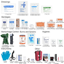 Load image into Gallery viewer, Homestockplus 2021 New Pro First Aid Kit with Labelled Compartments Molle System for Car, Hiking, Backpacking, Camping, Traveling, and Cycling…
